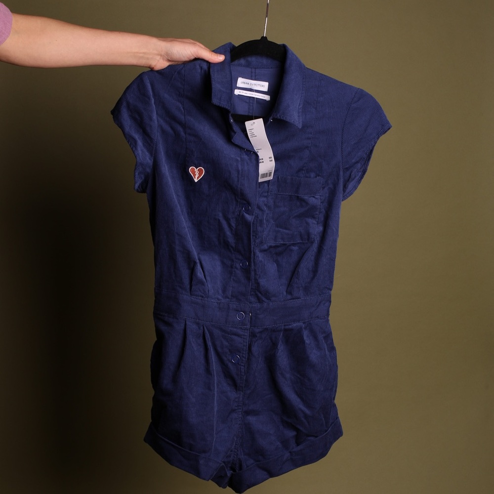 UO Blue Knockout Romper